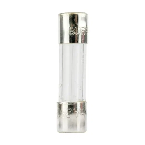 S500-5-R – BUSSMANN Fuse, Glass Tube 5 Amp Electronic Ferrule End Connection 50 AIC at 250 Volt AC Interrupt Rating S...
